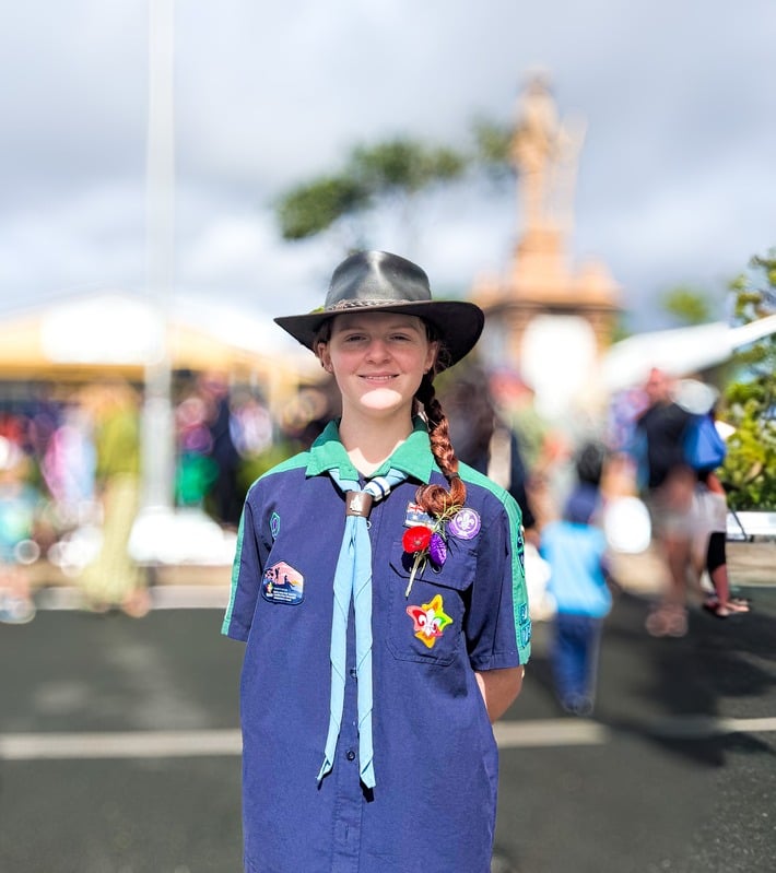 A Noosa Sea Scout in uniform